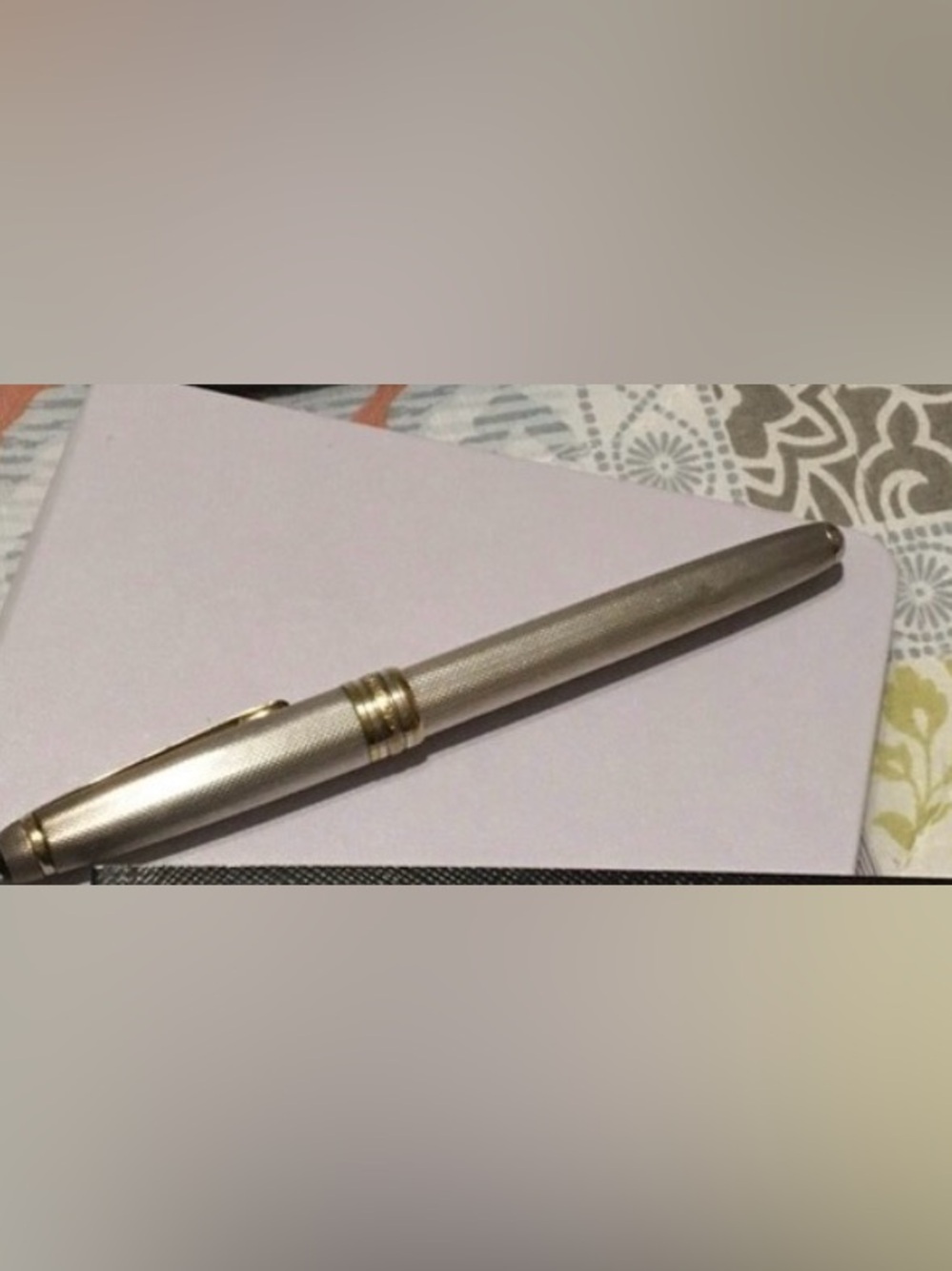 Montblanc 144 Sterling Silver Barley Corn Fountain Pen